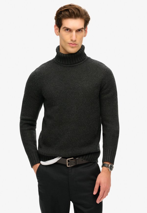 BRUSHED ROLL NECK - Strickpullover