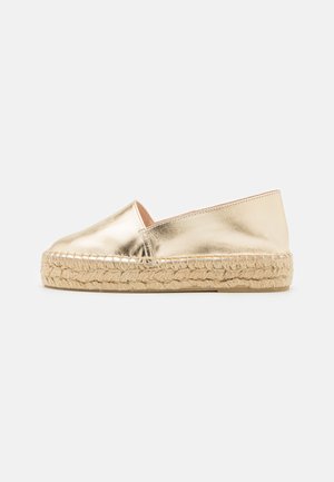 LEATHER - Espadrile - gold