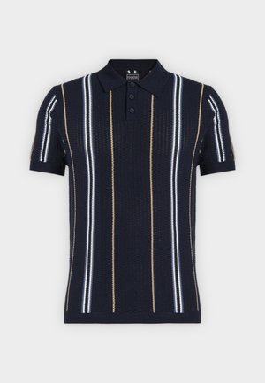 Guess, INTARSIA POLO ZIO - Polo - smart blue multi