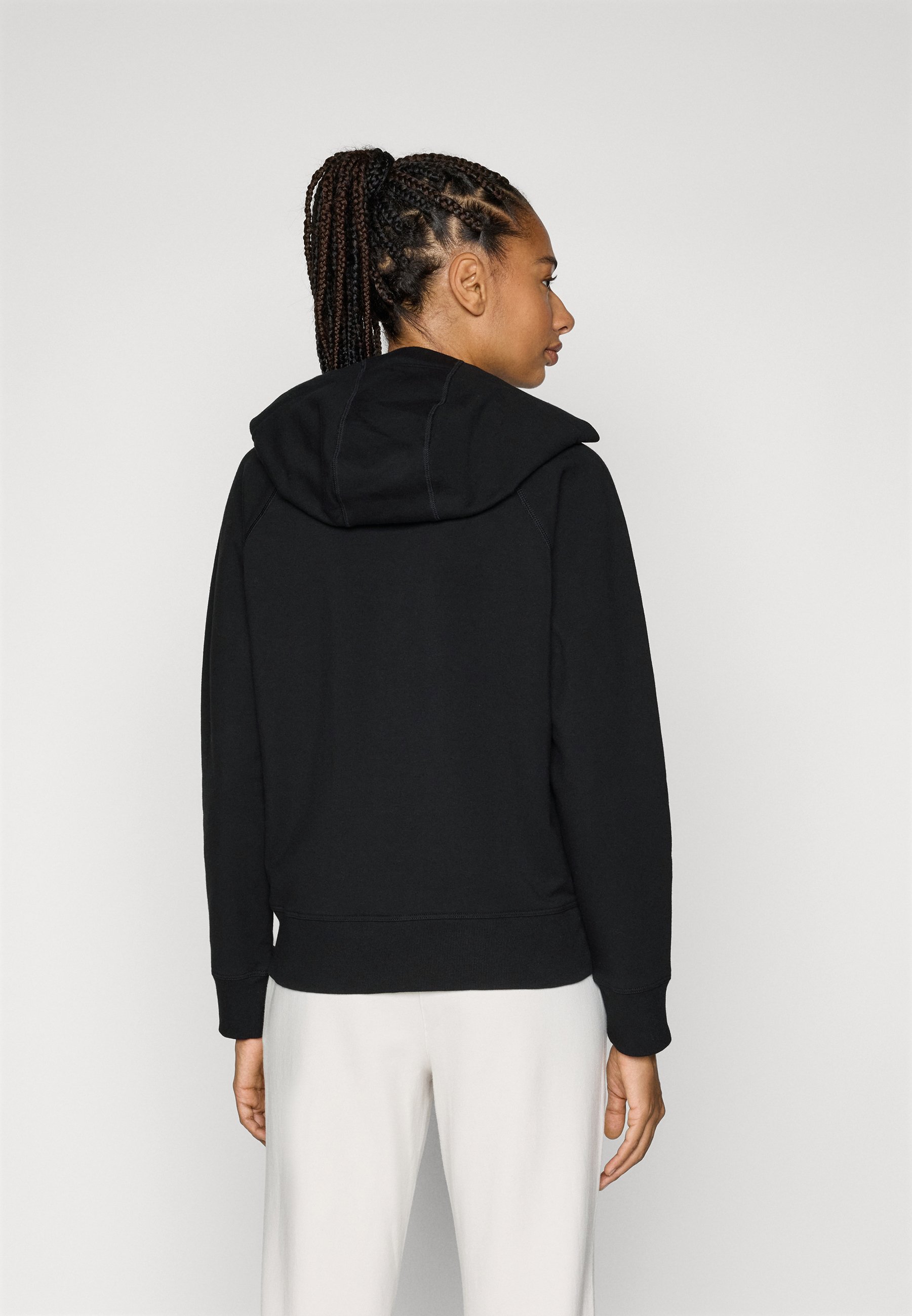 TWO TONE LOGO DRAWCORD ZIP HOODIE - Zip-up sweatshirt