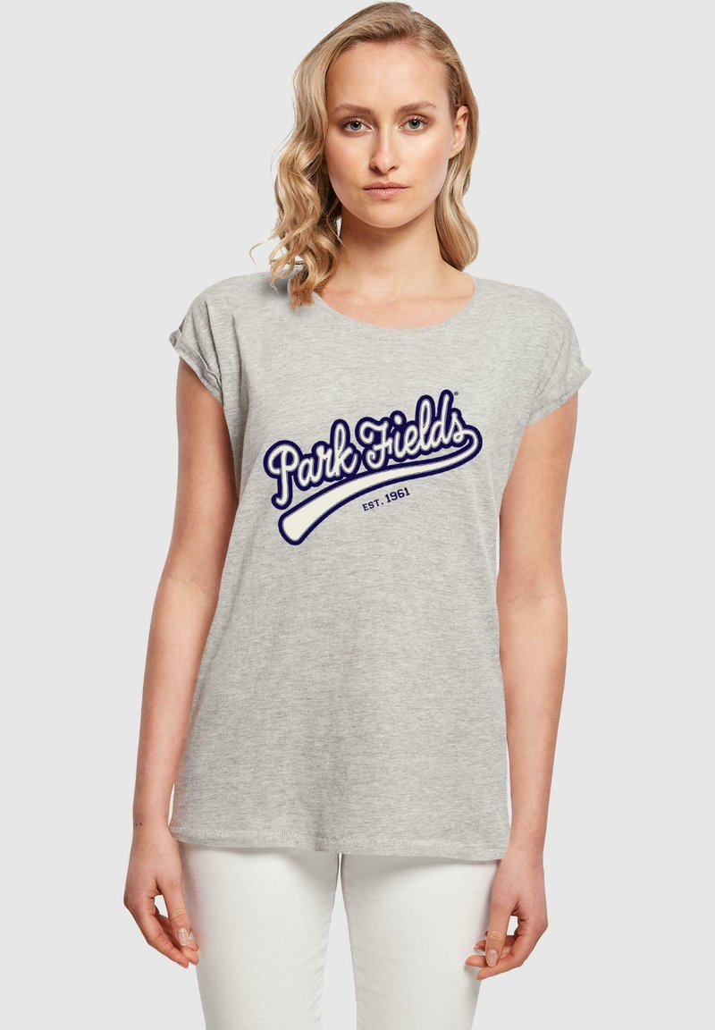 Merchcode PARK FIELDS-FORTY FIVE - Triko s potiskem - heather grey