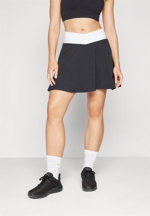 CROSSOVER FLOUNCE SKIRT - Jupe de sport - black/classic white