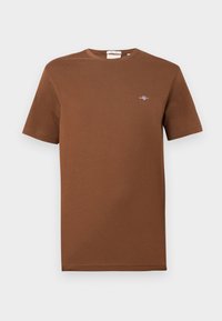 SHIELD - Lihtne T-särk - mahogany brown