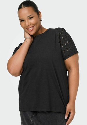 ONLY Carmakoma CARBRITTY  - T-shirt print - black