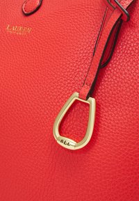 Lauren Ralph Lauren FAUX LEATHER LARGE REVERSIBLE TOTE BAG - Saco de mão - hyannis orange