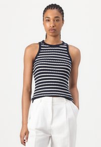 Tommy Hilfiger CABLE SLIM - Trui - dark night navy/ivory