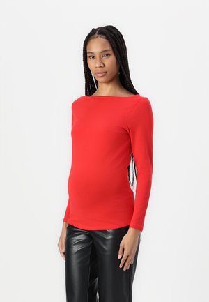 OLMLIVE LOVE BOATNECK - Long sleeved top - high risk red