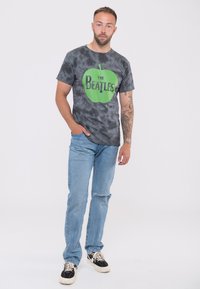 Paradiso Clothing THE BEATLES APPLE BAND LOGO DIP DYE - Print T-shirt - grey