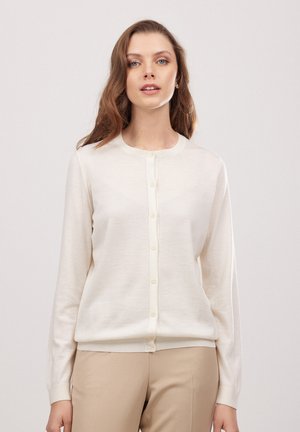 ULTRAFINE ROUND NECK - Cardigan - White