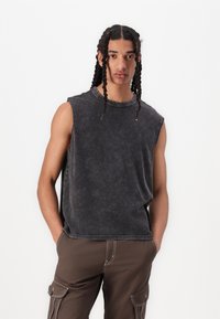 Weekday BOXY WASHED TANK - Topper - washed black