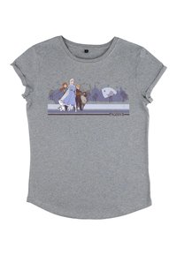 Henry Tiger FROZEN 2 F2 GROUP - Triko s potiskem - melange grey
