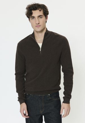 Strickpullover - chocolate brown