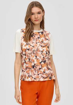 s.Oliver BLACK LABEL T-shirt imprimé - creme