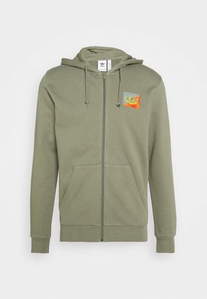 Felpa con zip - green