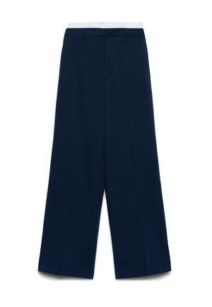 Calliope, PANTALONE LUNGO TINTA UNITA - Pantalon classique - blu notte