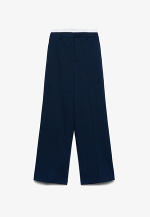 Calliope, PANTALONE LUNGO TINTA UNITA - Pantalon classique - blu notte