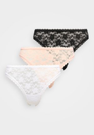 BASIC 3 PACK - Brazilian-trusser - pink/white/black
