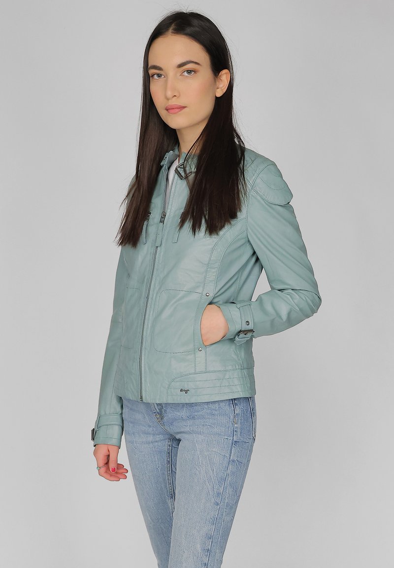 Maze RYANA - Leren jas - mint