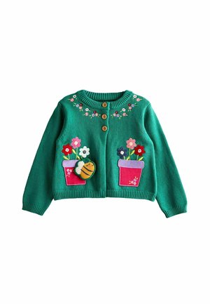 REGULAR FIT - PET IN POCKET APPLIQUE - Adīta jaka - teal