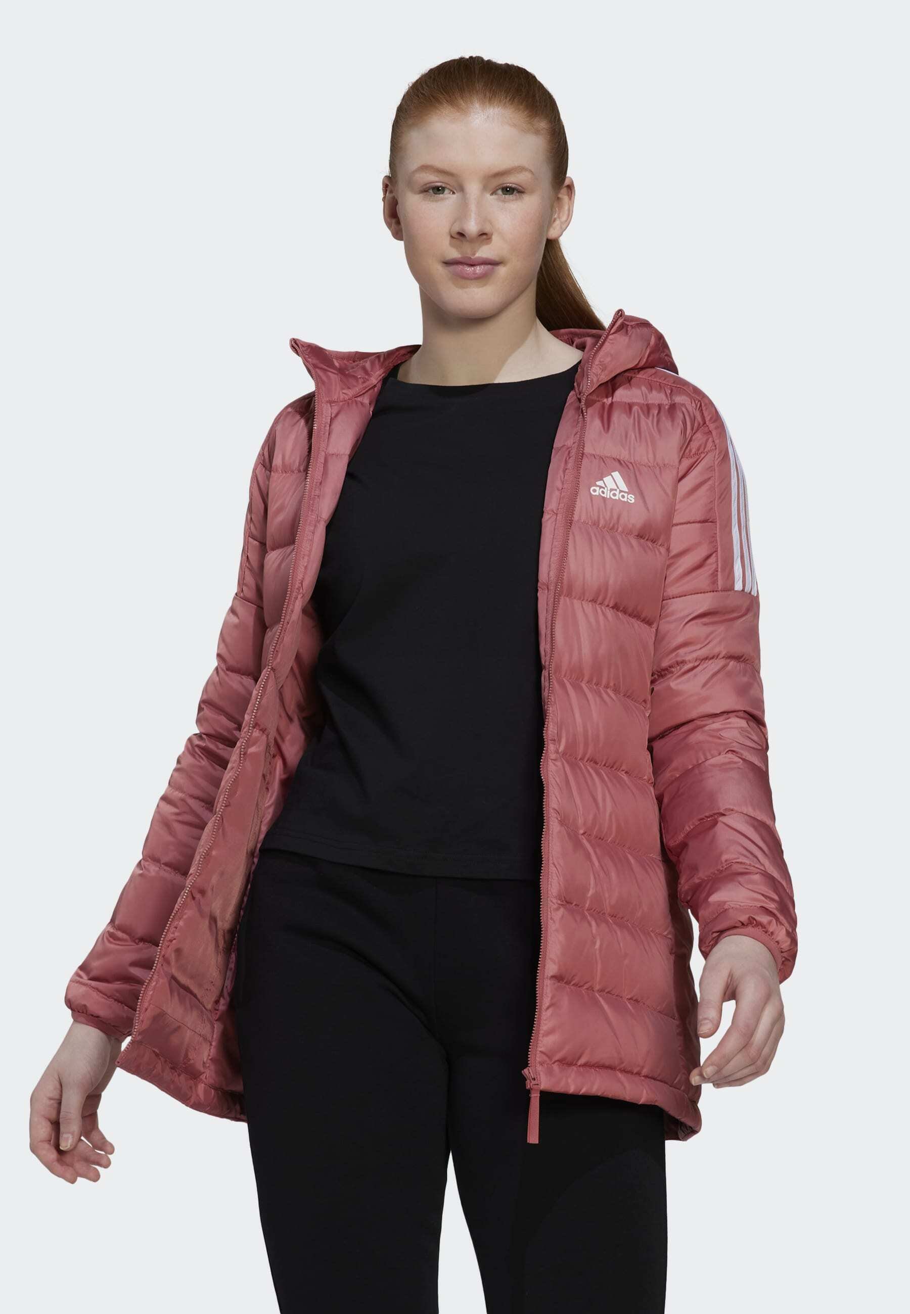 adidas red puffer jacket