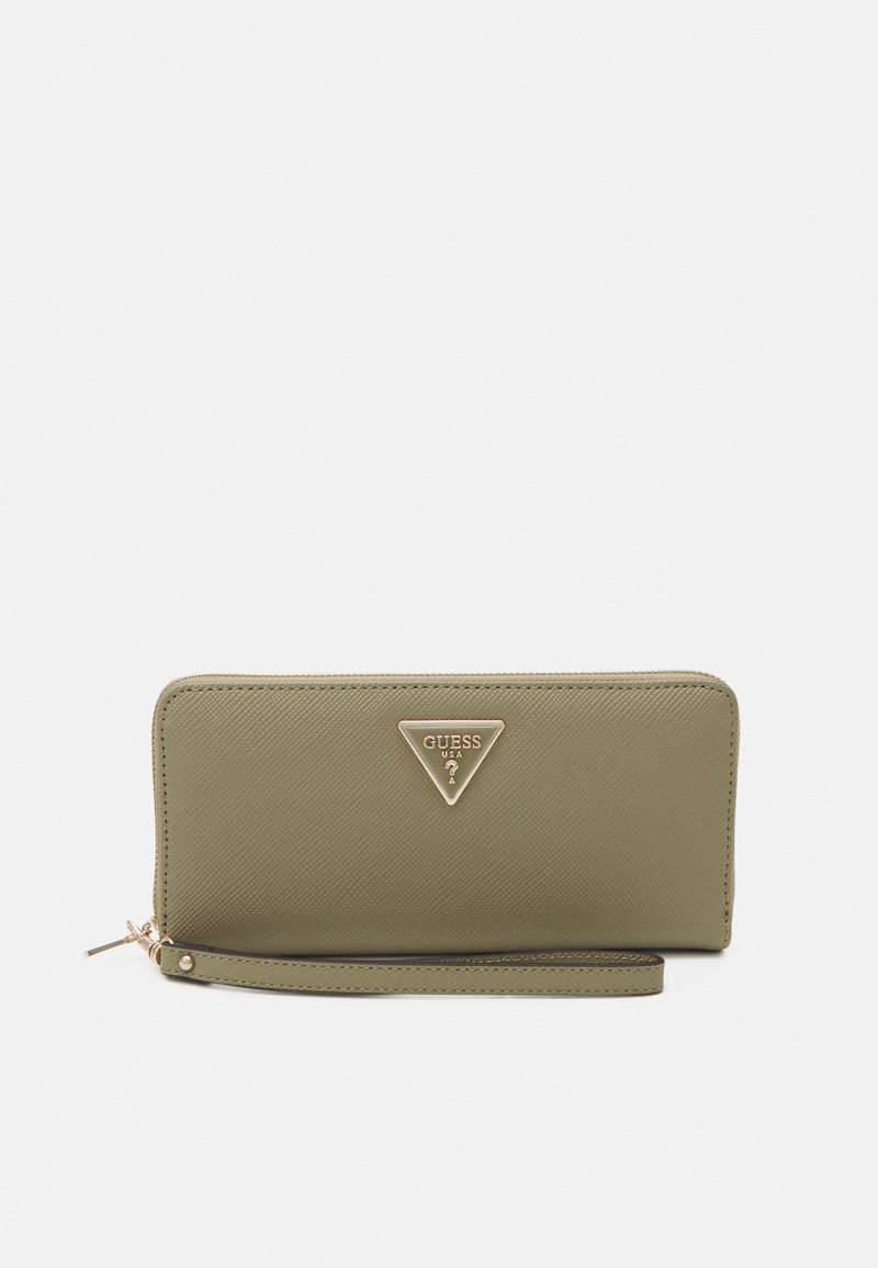 Guess LAUREL LARGE ZIP AROUND - Novčanik - sage