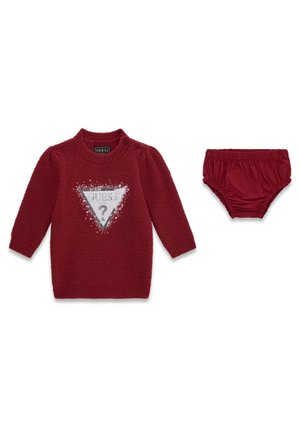 Guess, SET AUS PULLOVER, KLEID UND HÖSCHEN - Robe pull - rot