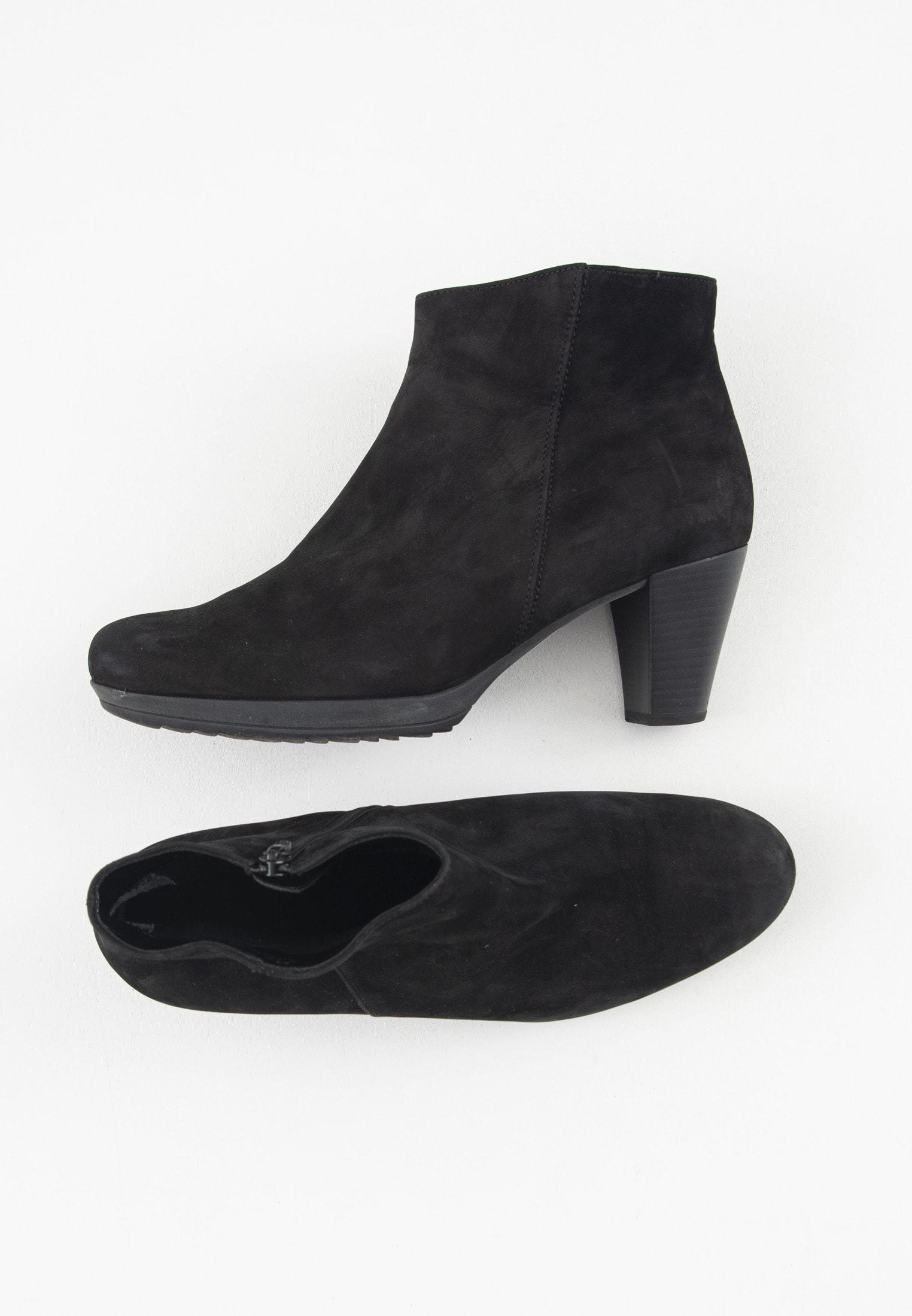 Gabor Enkellaarsjes met hoge hak - black/zwart - (Pre-owned) - Zalando.nl