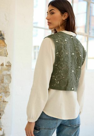 Next REGULAR FIT - Džemper - khaki green