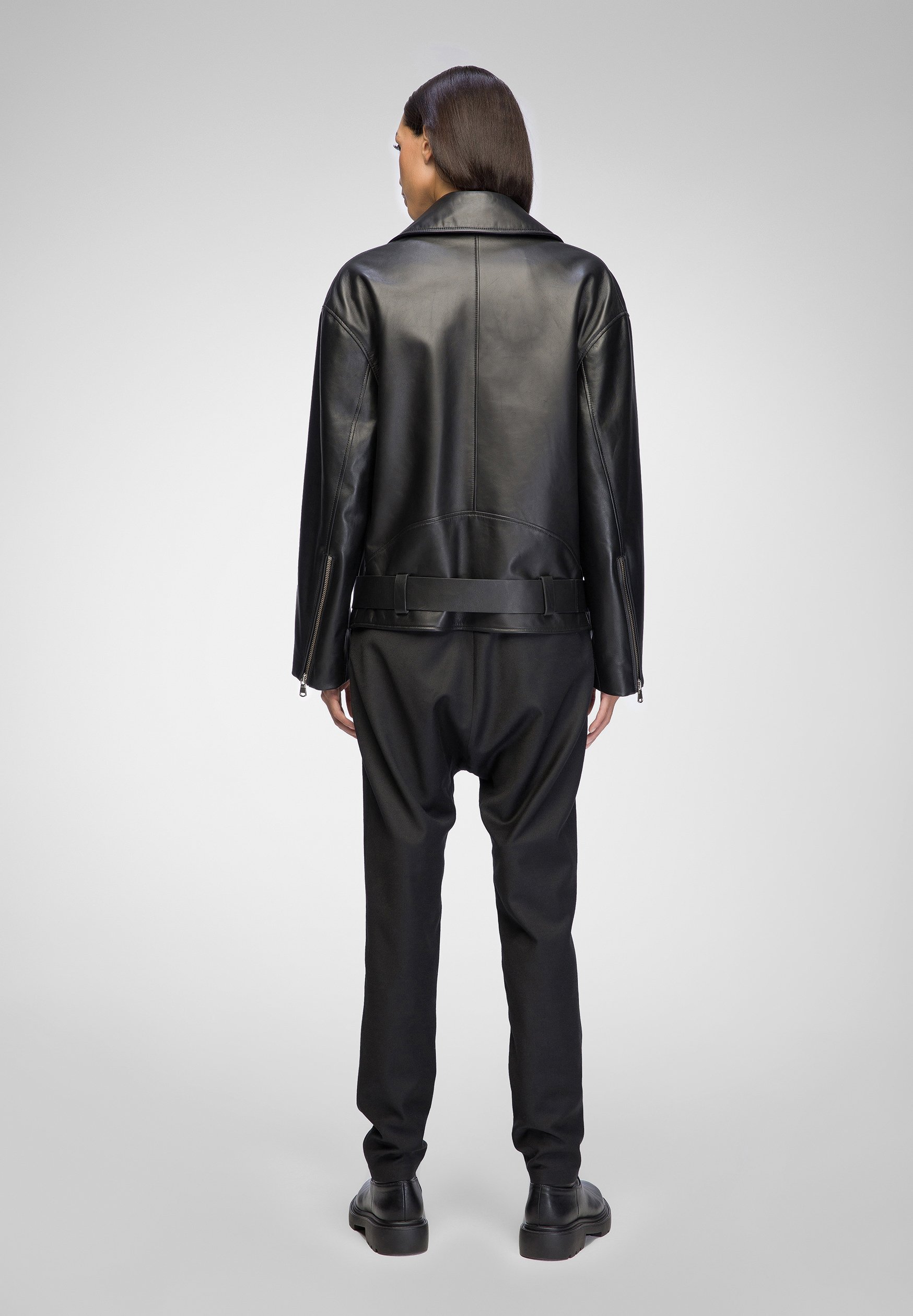 VSP GISELE - Leather jacket - black - Zalando