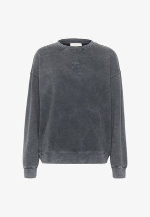 My Essential Wardrobe DIEGO LOGO EMB - Sudadera - dark grey random wash