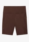 ESSENTIAL HIGH RISE CYCLING SHORTS WITH SIDE POCKETS - Leggings - brown