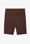 ESSENTIAL HIGH RISE CYCLING SHORTS WITH SIDE POCKETS - Leggings - brown