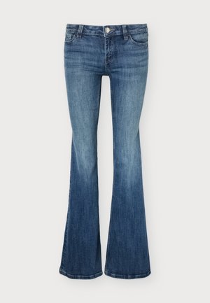 Gina Tricot, GLOW LOW - Дънки с широк крачол - mid blue