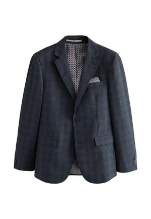 Next, SLIM FIT CHECK SUIT JACKET - Blazer jacket - navy