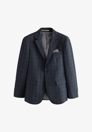 Next, SLIM FIT CHECK SUIT JACKET - Blazer jacket - navy