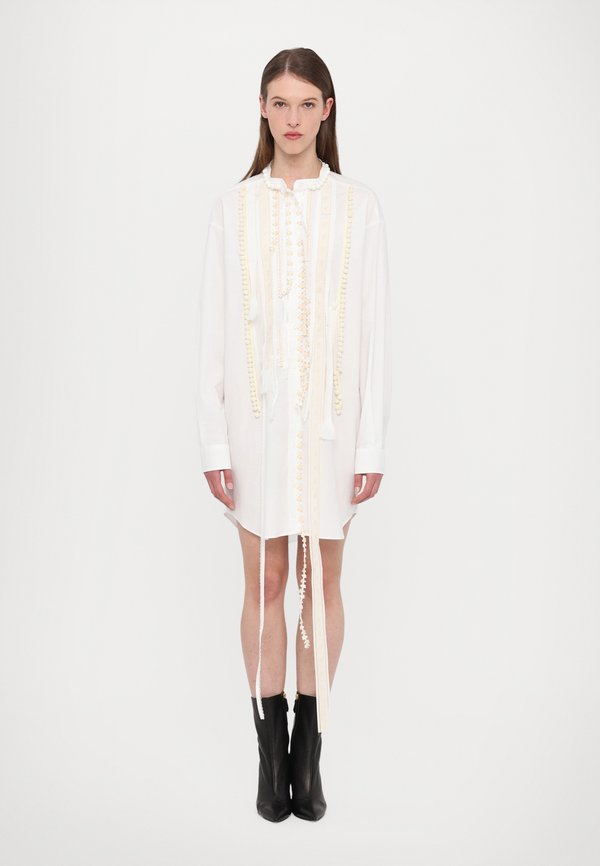 PIECE OF SHEET - Shirt dress - fantasia bianco4