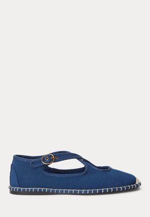 Polo Ralph Lauren, GROSGRAIN MARY JANE ESPADRILLE - Ballerinat nilkkaremmillä - royal blue