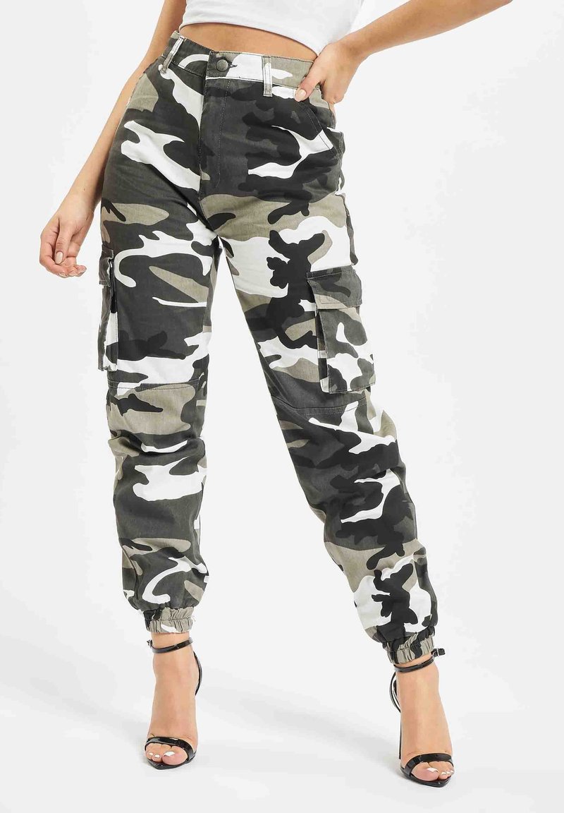 DEF RUBY Bojówki camouflage/czarny Zalando.pl