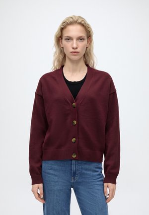 GAP, COTTON  BARREL SLV CARDIGAN - Жилетка - noir red 3