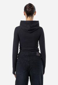 Pegador SALLY HOODED ZIP LONGSLEEVE - Majica s kapuljačom i patentnim zatvaračem - black