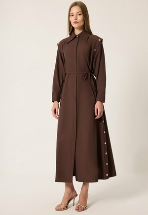 Touché Privé, Robe chemise - brown