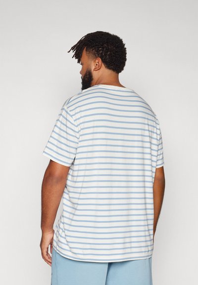 Polo Ralph Lauren Big & Tall STRIPED JERSEY CREWNECK T-SHIRT - Triko s potiskem - nevis/vessel blue