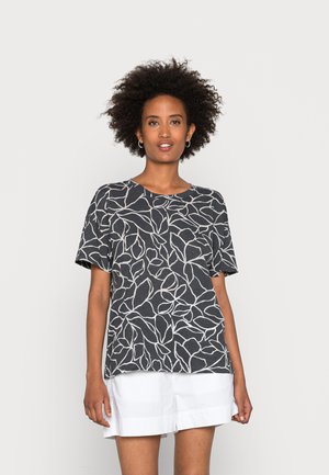 BURNOUT TEE - T-shirt med print - black