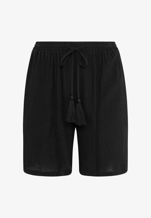 Yours Clothing, WOMEN'S CASUAL SHORTS - Shortsit - black