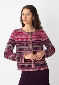 Ivko O-NECK PATTERN - Kardigan - plum