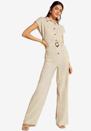 Friends Like These SHORT SLEEVE  THROUGH TAILORED REGULAR FIT - Jumpsuit - cream