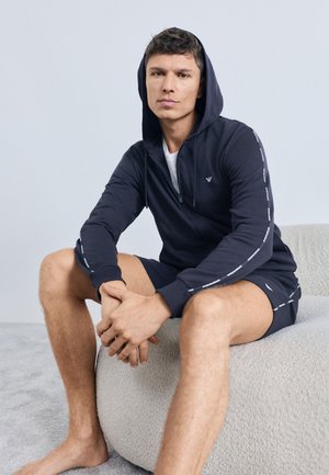 BASIC LOUNGEWEAR HOODED FULL ZIP SWEATSHIRT - Πάνω μέρος πιτζάμας - blue