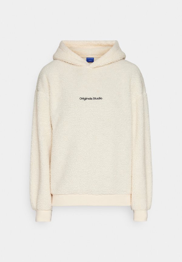 JORVESTERBRO HOOD - Fleece jumper - oatmeal4