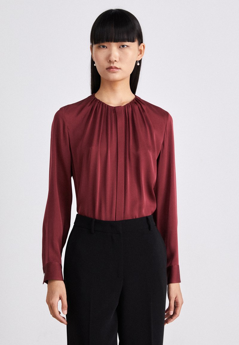 BOSS BANORAH - Blus - dark red