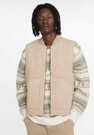 WORK DYE - Waistcoat - hemp